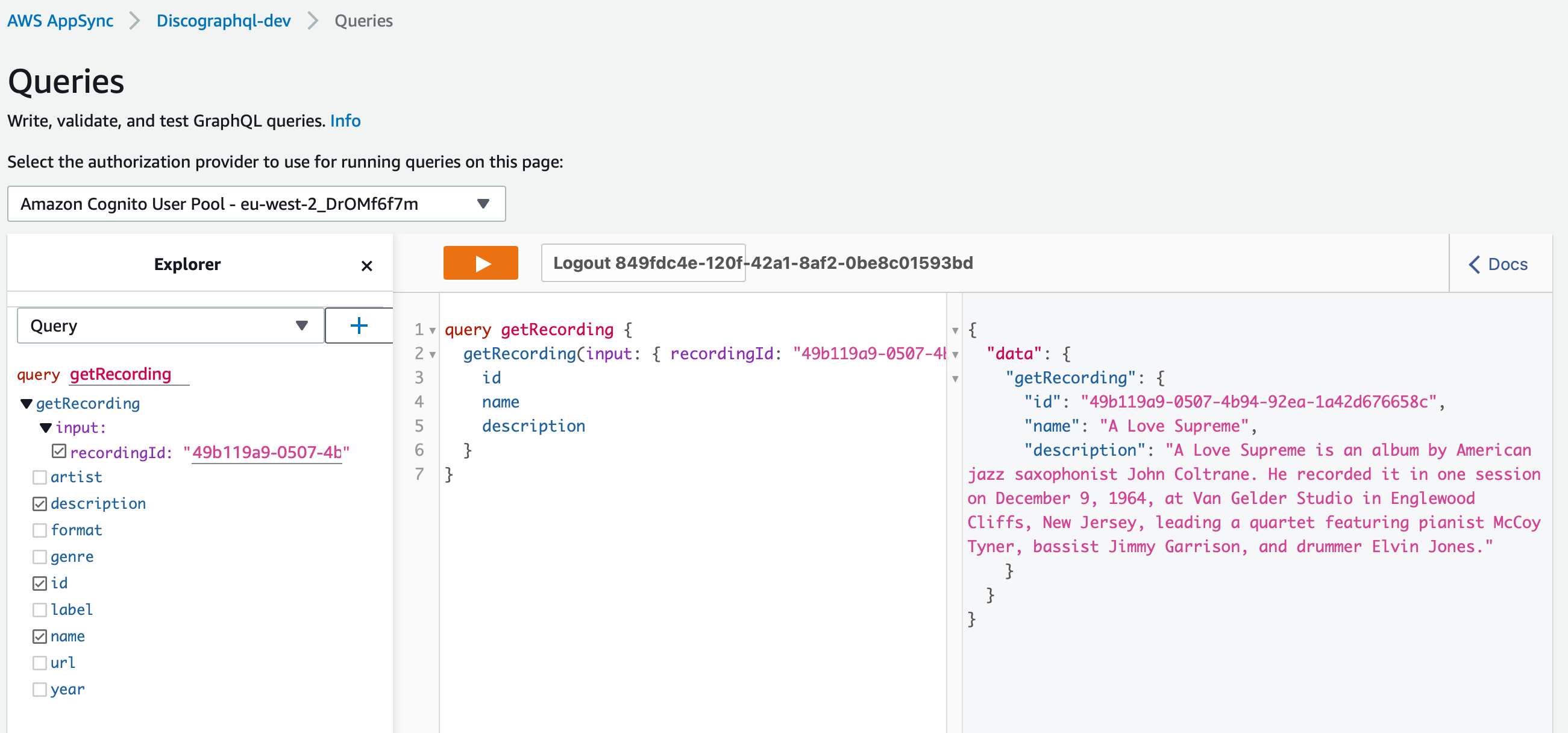 Query Result